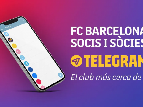 Telegram, nuevo canal de comunicación entre el Barça y sus socios