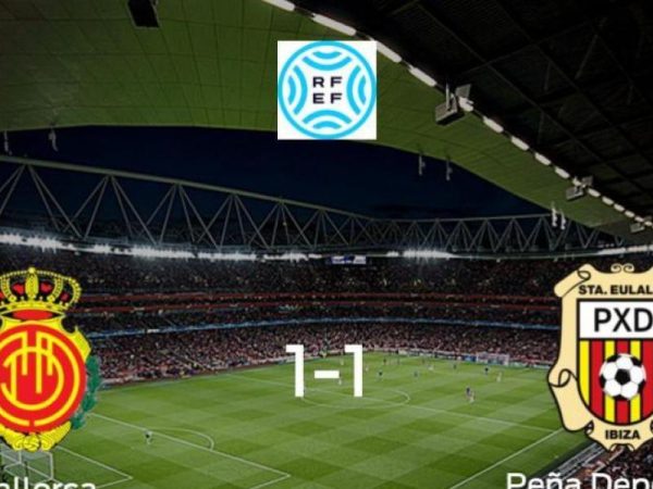 Reparto de puntos entre el Mallorca B y la Peña Deportiva (1-1)